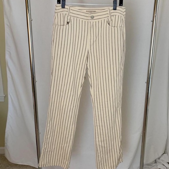 Cream Pants with Black Pinstrips - Picture 3 of 3